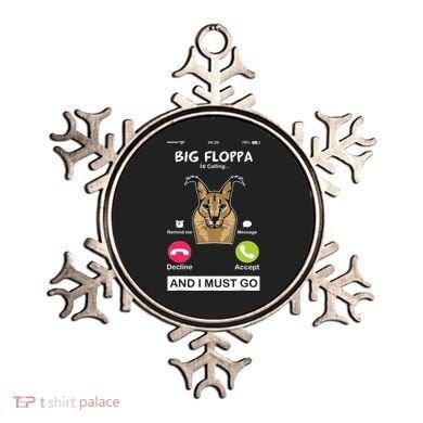 Big Floppa Is Calling Caracal Big Cat Floopa Memes Ornament