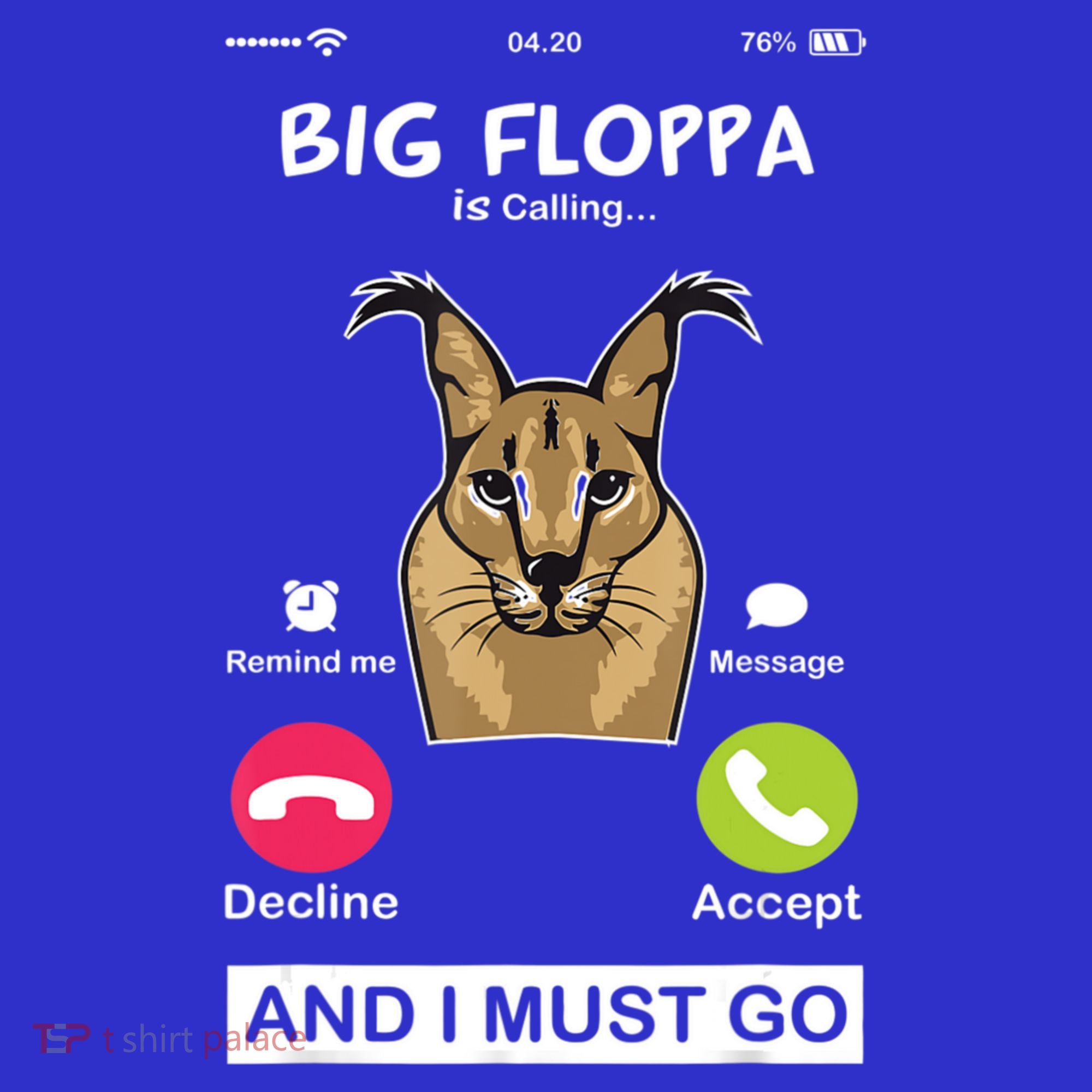 Big Floppa Is Calling Caracal Big Cat Floopa Memes Women's Tank Top