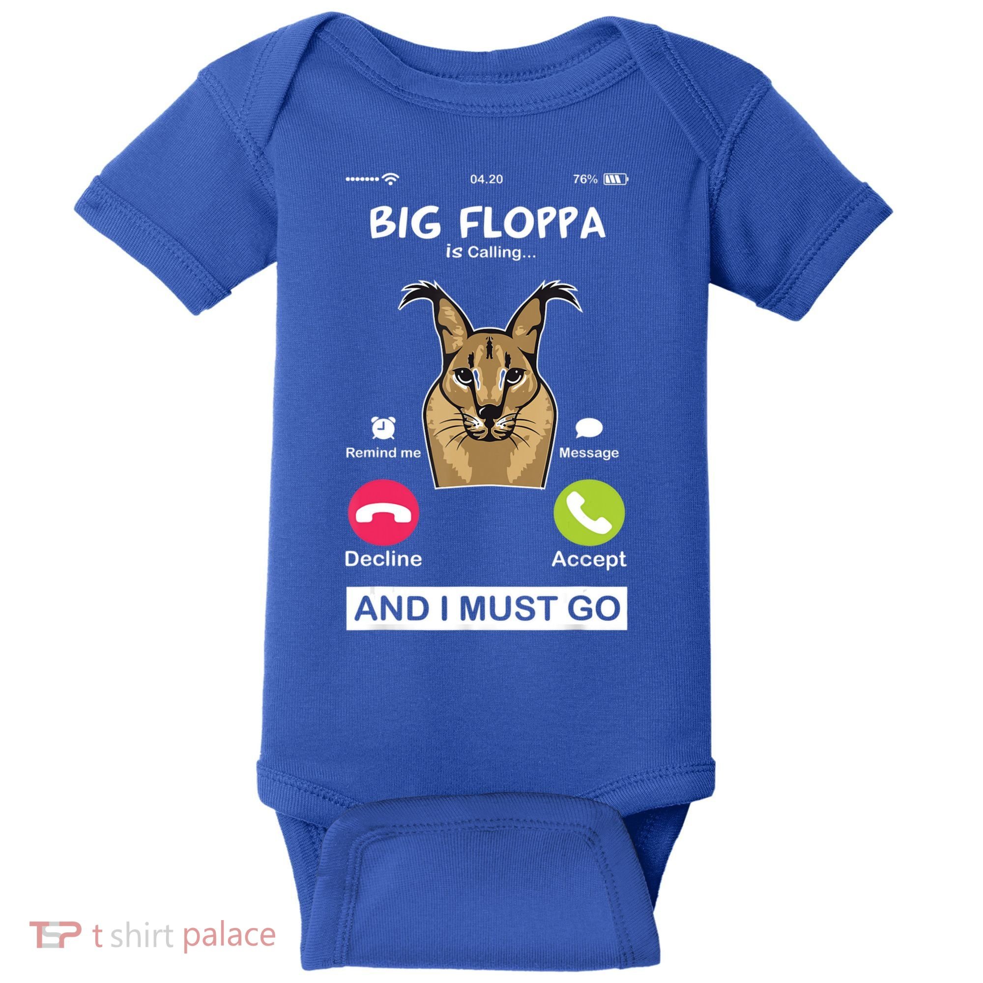 Big Floppa Is Calling Caracal Big Cat Floopa Memes Baby Bodysuit