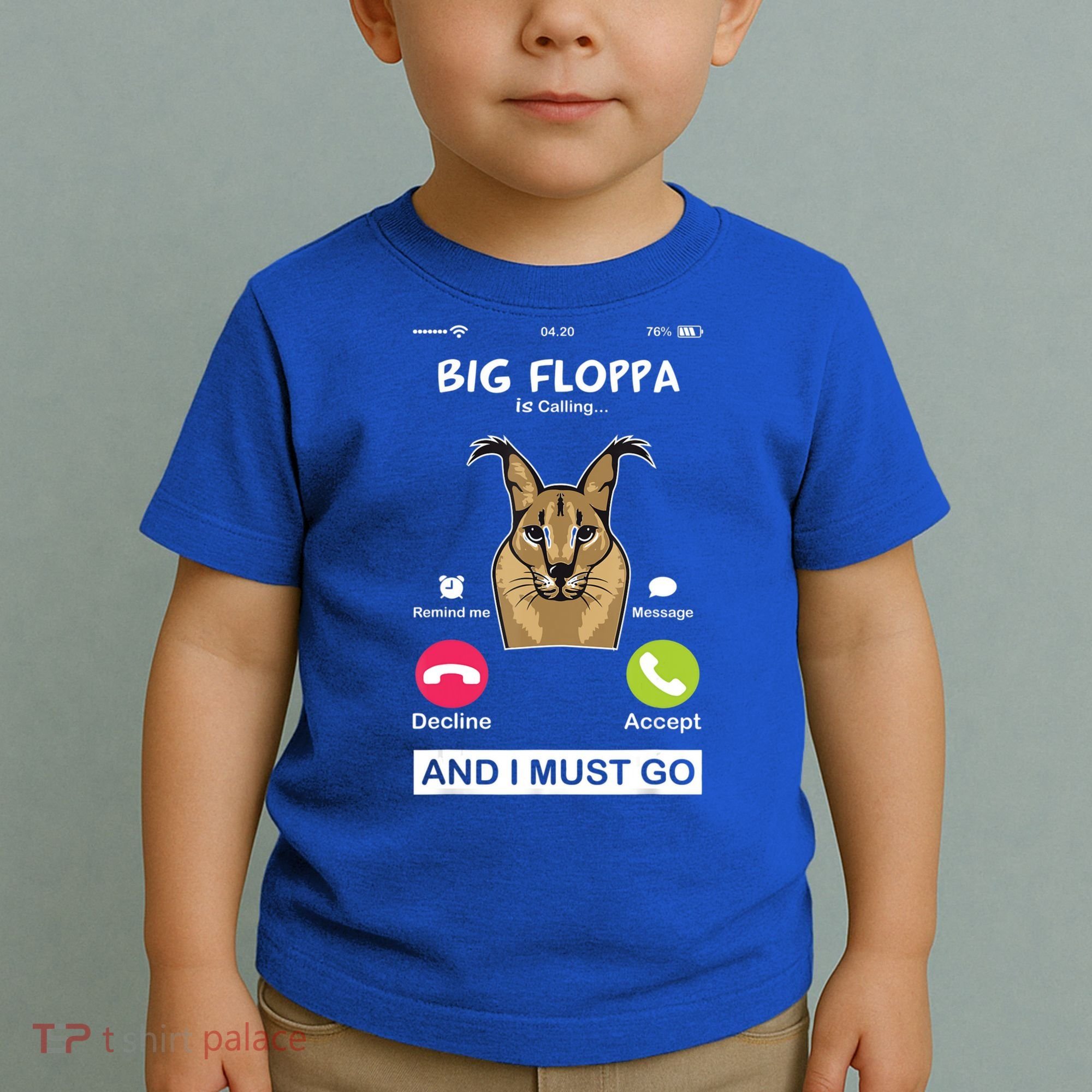 Big Floppa Is Calling Caracal Big Cat Floopa Memes Toddler T-Shirt