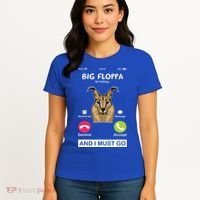 Big Floppa Is Calling Caracal Big Cat Floopa Memes Women's T-Shirt thumb 4