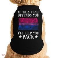 Bisexual Flag If This Offends You Bi Pride Lgbtq Doggie Tank thumb 0