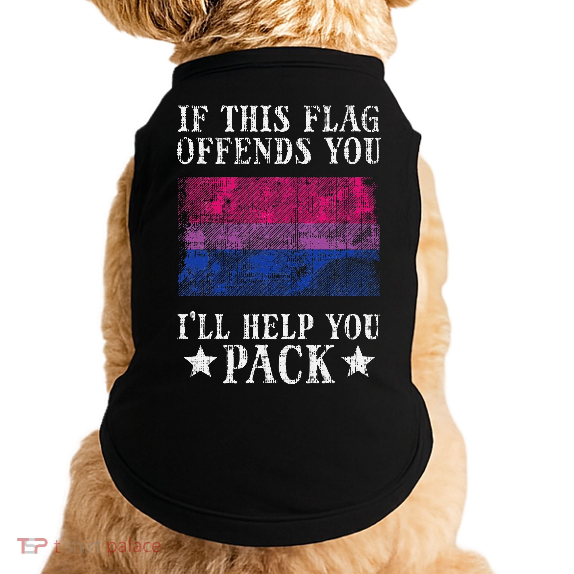 Bisexual Flag If This Offends You Bi Pride Lgbtq Doggie Tank