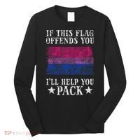 Bisexual Flag If This Offends You Bi Pride Lgbtq Long Sleeve Shirt thumb 0