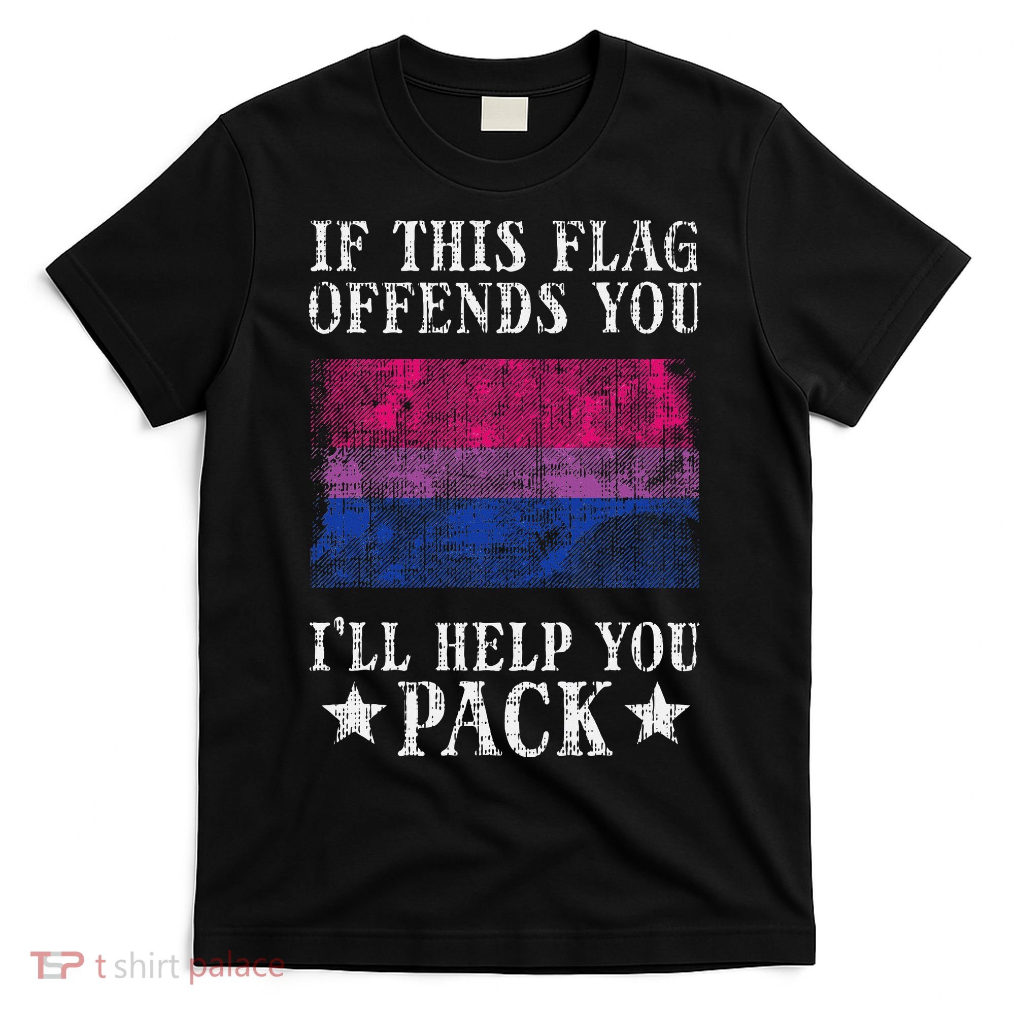 Bisexual Flag If This Offends You Bi Pride Lgbtq T-Shirt