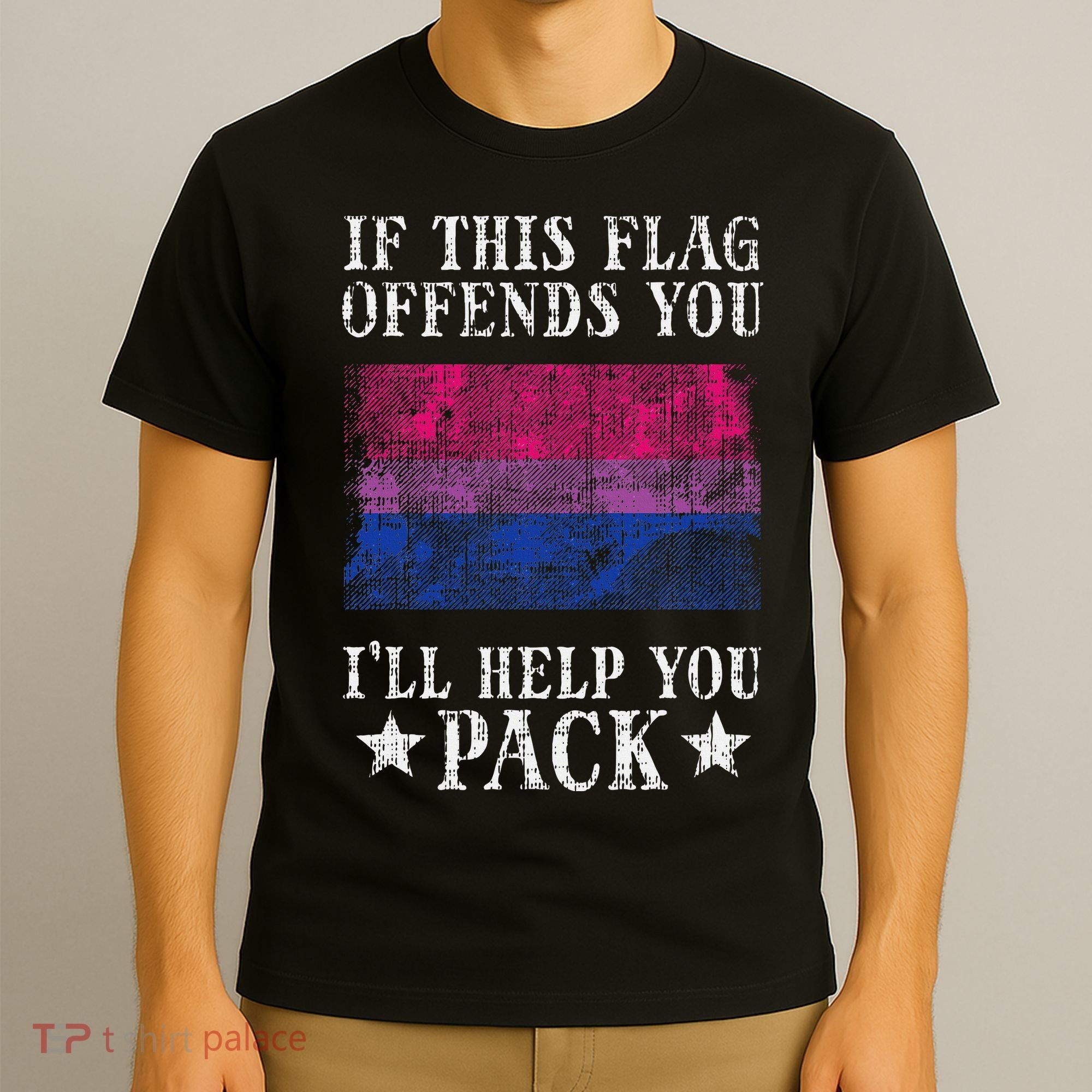 Bisexual Flag If This Offends You Bi Pride Lgbtq T-Shirt