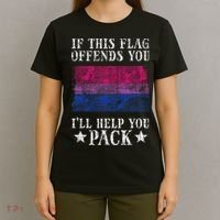 Bisexual Flag If This Offends You Bi Pride Lgbtq T-Shirt thumb 4