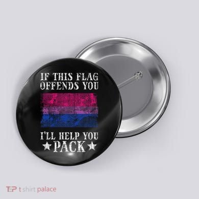 Bisexual Flag If This Offends You Bi Pride Lgbtq Button