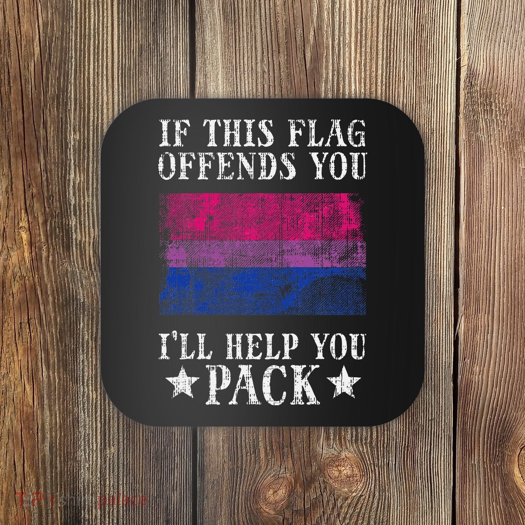 Bisexual Flag If This Offends You Bi Pride Lgbtq Coaster