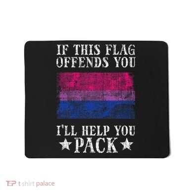 Bisexual Flag If This Offends You Bi Pride Lgbtq Mousepad