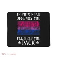 Bisexual Flag If This Offends You Bi Pride Lgbtq Mousepad thumb 0
