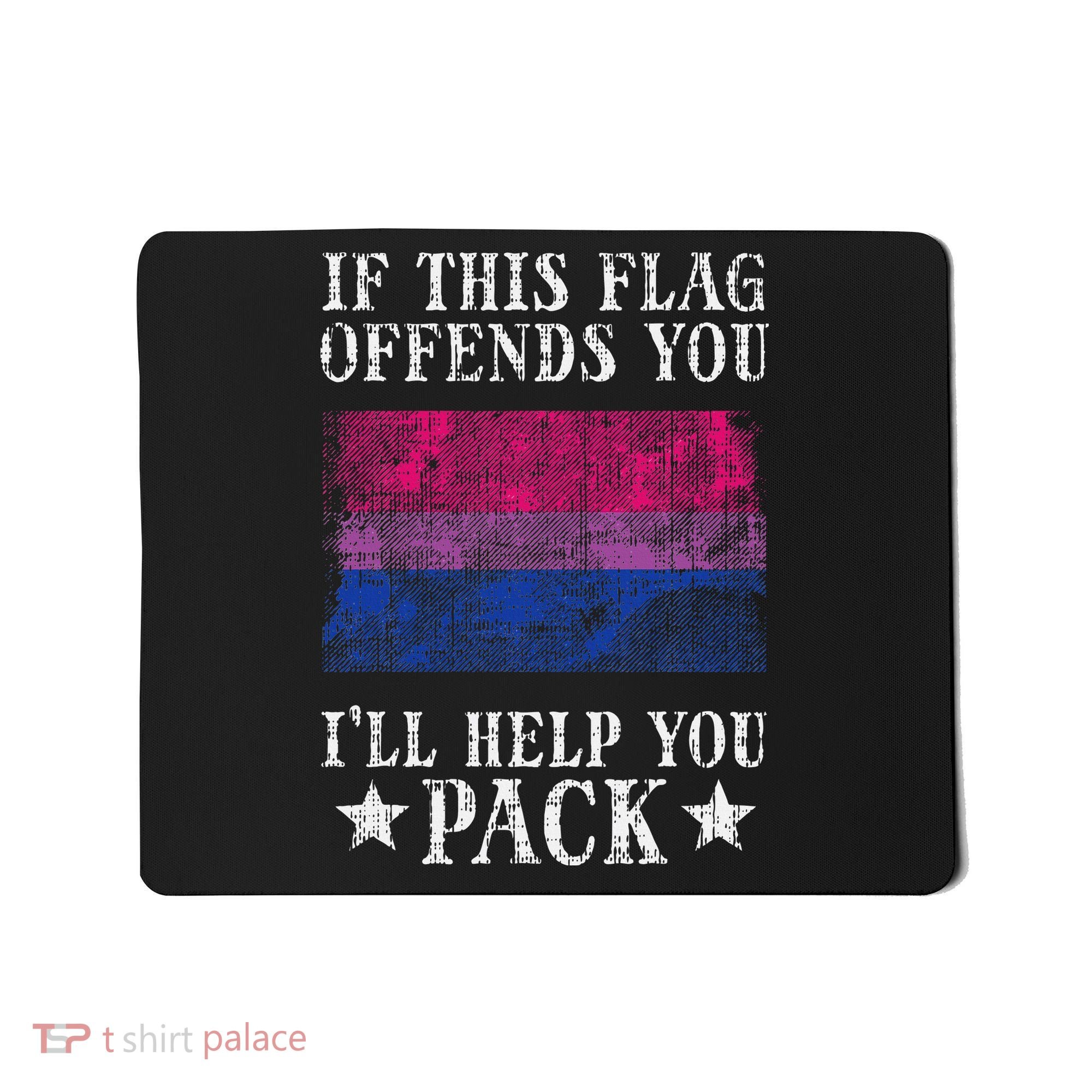 Bisexual Flag If This Offends You Bi Pride Lgbtq Mousepad