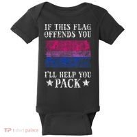 Bisexual Flag If This Offends You Bi Pride Lgbtq Baby Bodysuit thumb 0