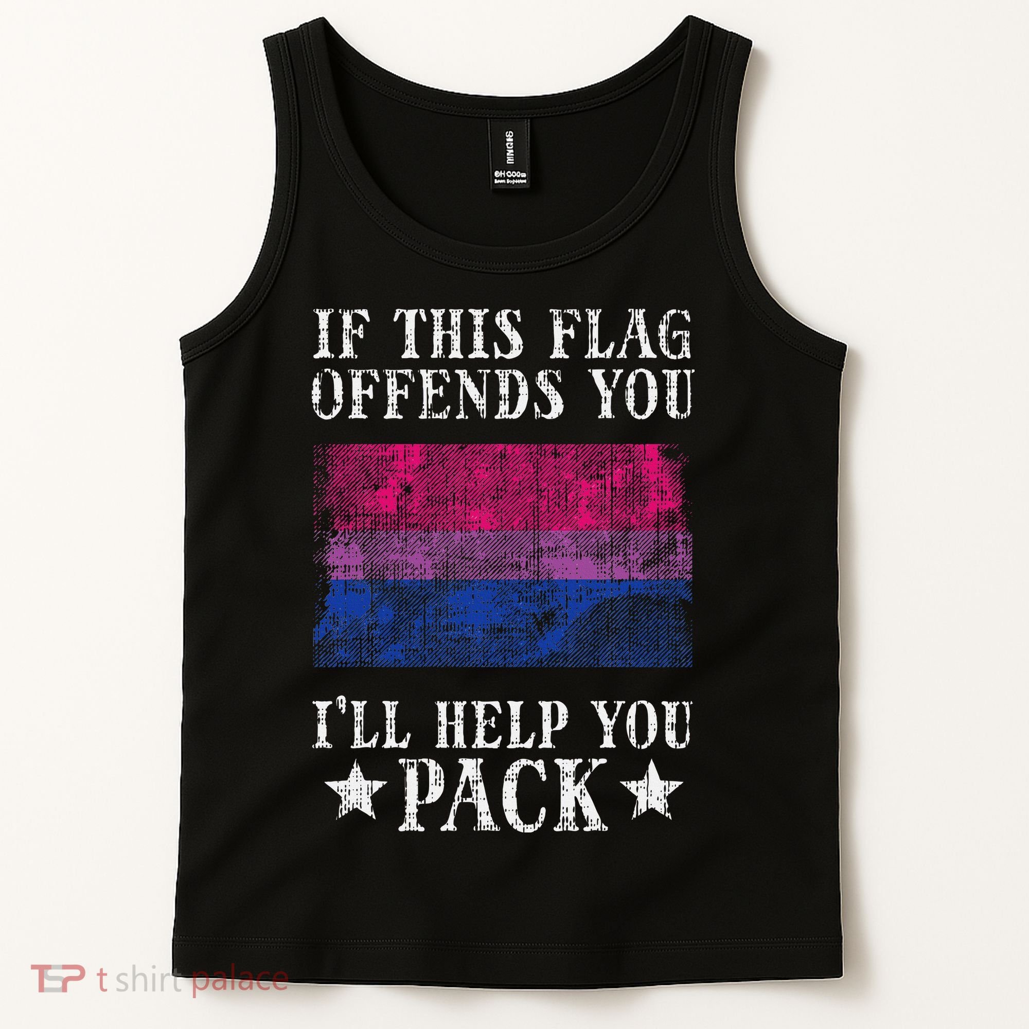 Bisexual Flag If This Offends You Bi Pride Lgbtq Tank Top