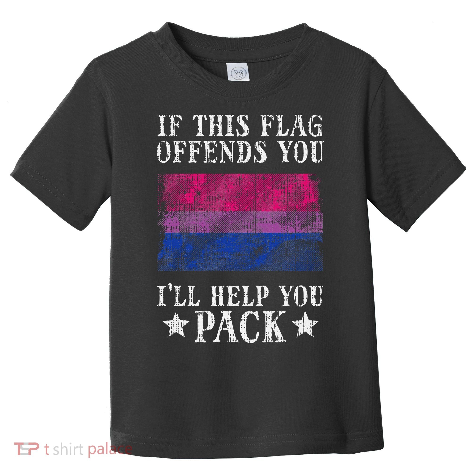 Bisexual Flag If This Offends You Bi Pride Lgbtq Toddler T-Shirt