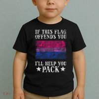 Bisexual Flag If This Offends You Bi Pride Lgbtq Toddler T-Shirt thumb 2
