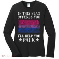 Bisexual Flag If This Offends You Bi Pride Lgbtq Women's Long Sleeve Shirt thumb 0