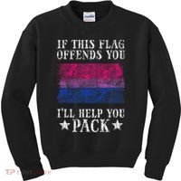 Bisexual Flag If This Offends You Bi Pride Lgbtq Kids Sweatshirt thumb 0
