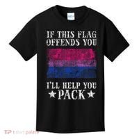Bisexual Flag If This Offends You Bi Pride Lgbtq Kids T-Shirt thumb 0