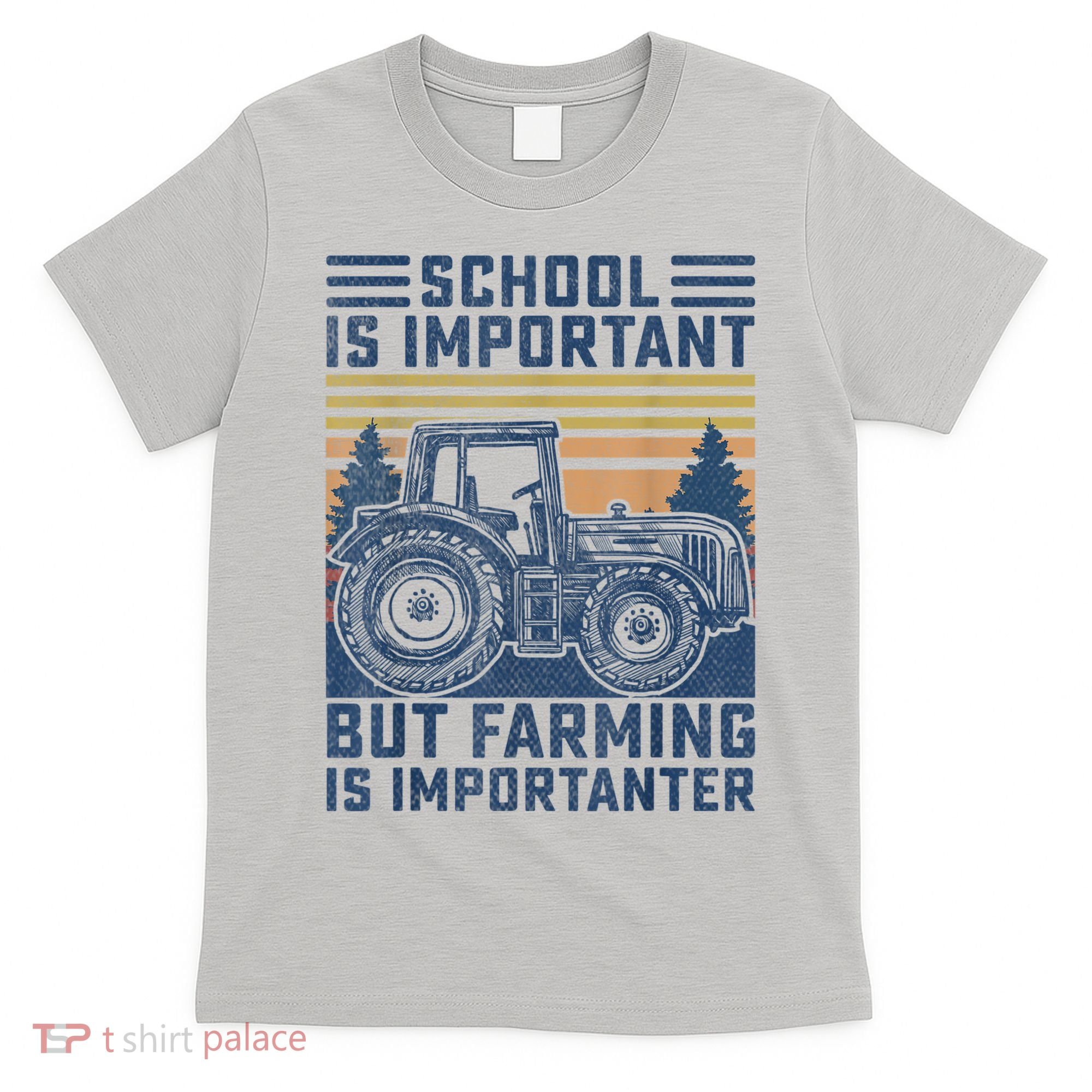 But Farming Is Importanter Farmer Tractor Funny Farm Boys T-Shirt