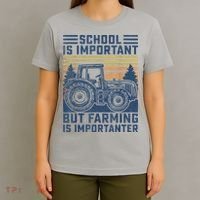 But Farming Is Importanter Farmer Tractor Funny Farm Boys T-Shirt thumb 4