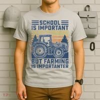 But Farming Is Importanter Farmer Tractor Funny Farm Boys T-Shirt thumb 6