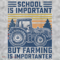 But Farming Is Importanter Farmer Tractor Funny Farm Boys T-Shirt thumb 7