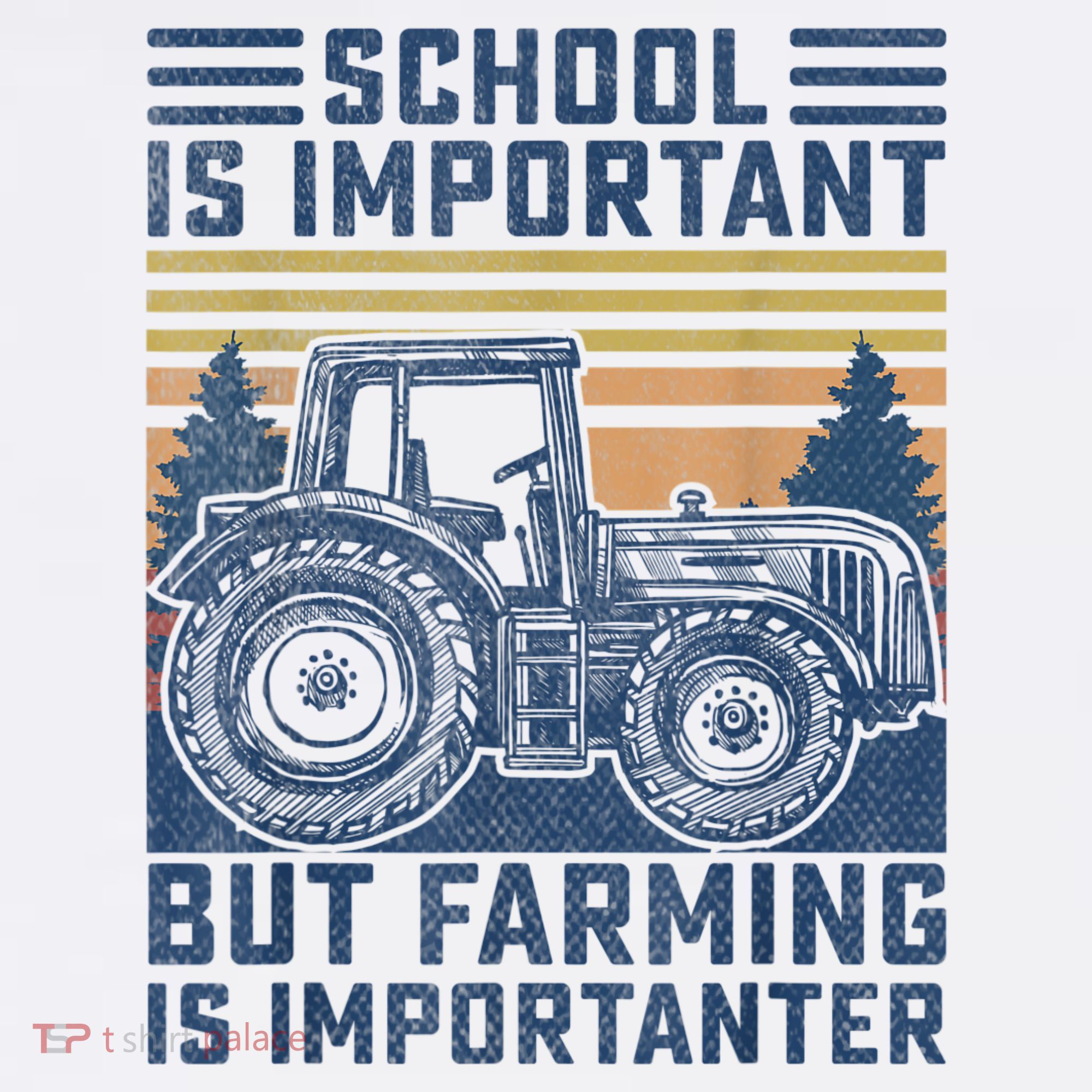 But Farming Is Importanter Farmer Tractor Funny Farm Boys Women's Hoodie