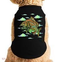 Bass Fishing Illustration River Hook Doggie Tank thumb 0