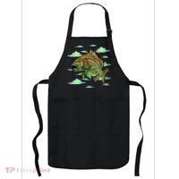 Bass Fishing Illustration River Hook Apron thumb 0