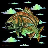 Bass Fishing Illustration River Hook Coffee Mug thumb 5