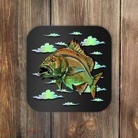Bass Fishing Illustration River Hook Coaster thumb 0