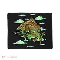 Bass Fishing Illustration River Hook Mousepad thumb 0