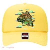 Bass Fishing Illustration River Hook Hat thumb 0