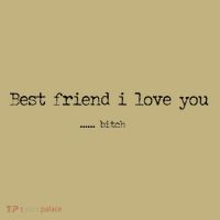 Best Friend I Love You Bitch Funny T-Shirt thumb 7
