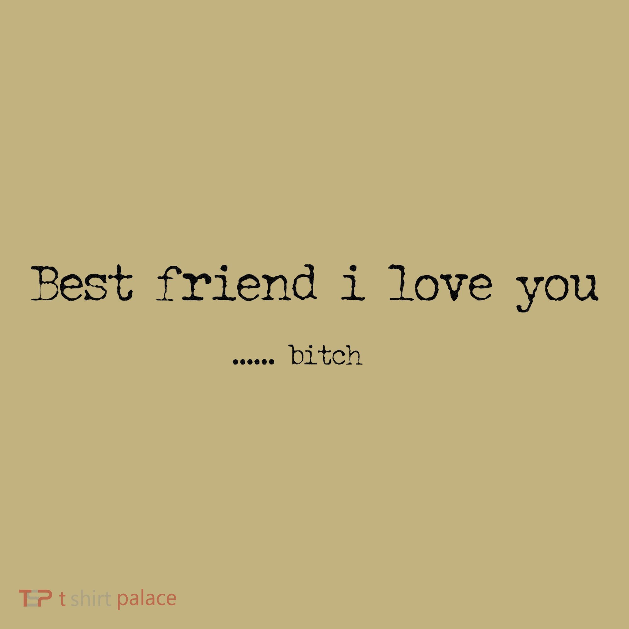 Best Friend I Love You Bitch Funny T-Shirt