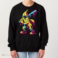 Banana Funny Ice Cream Drip Women's Sweatshirt thumb 0