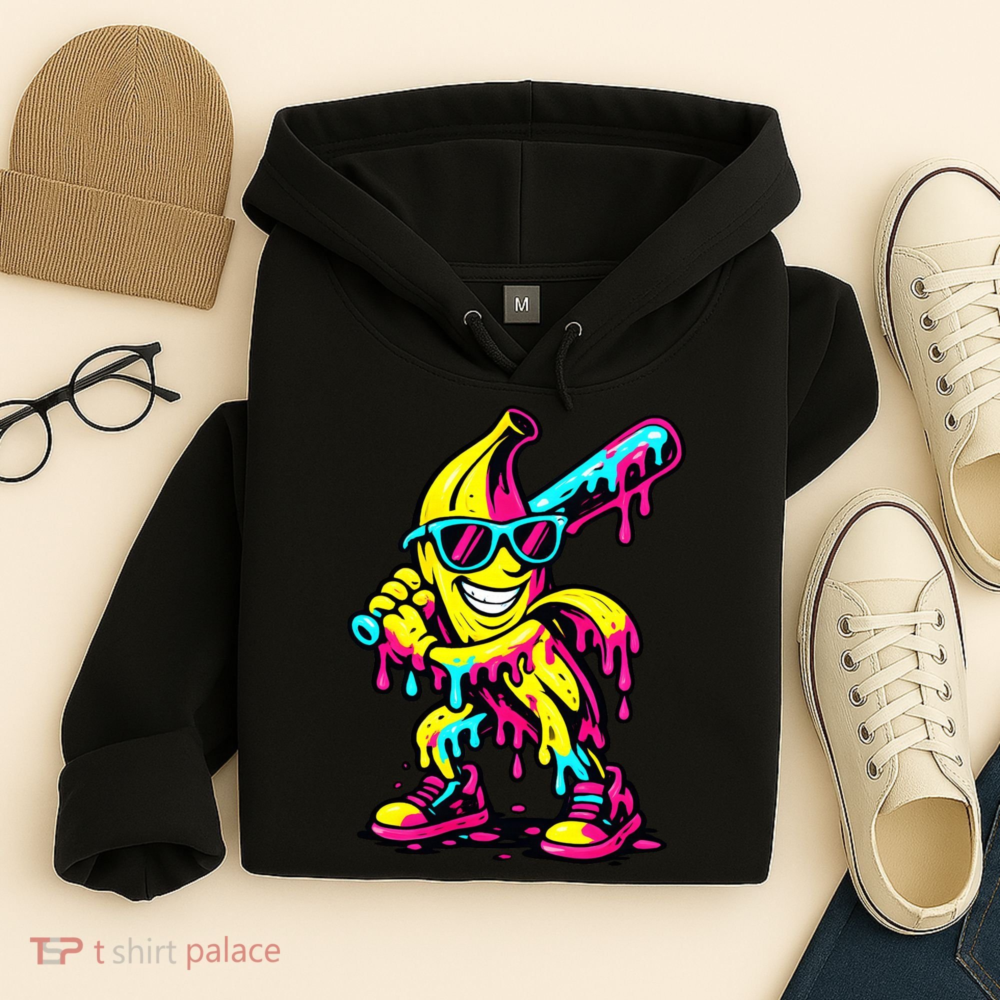 Banana Funny Ice Cream Drip Hoodie