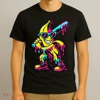 Banana Funny Ice Cream Drip T-Shirt thumb 3