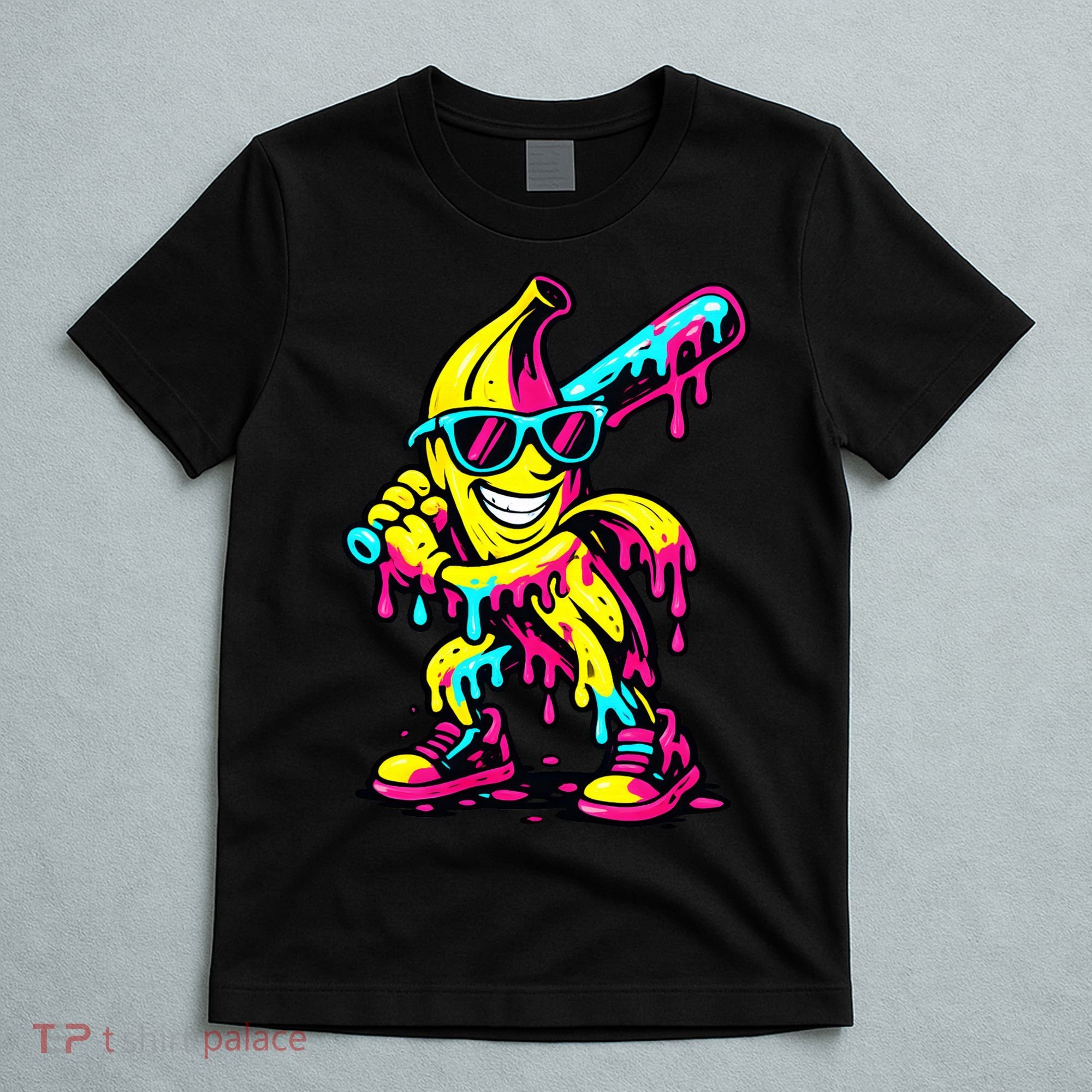 Banana Funny Ice Cream Drip T-Shirt