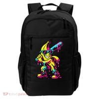 Banana Funny Ice Cream Drip Backpack thumb 0