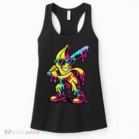 Banana Funny Ice Cream Drip Women's Tank Top thumb 0