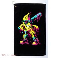 Banana Funny Ice Cream Drip Golf Towel thumb 0