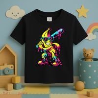 Banana Funny Ice Cream Drip Toddler T-Shirt thumb 3