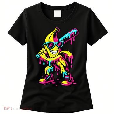 Banana Funny Ice Cream Drip Women's T-Shirt