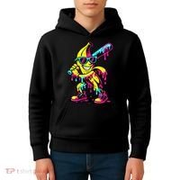Banana Funny Ice Cream Drip Kids Hoodie thumb 4
