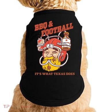 Bbq & Football ItS What Texas Does Doggie Tank