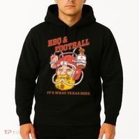 Bbq & Football ItS What Texas Does Hoodie thumb 2