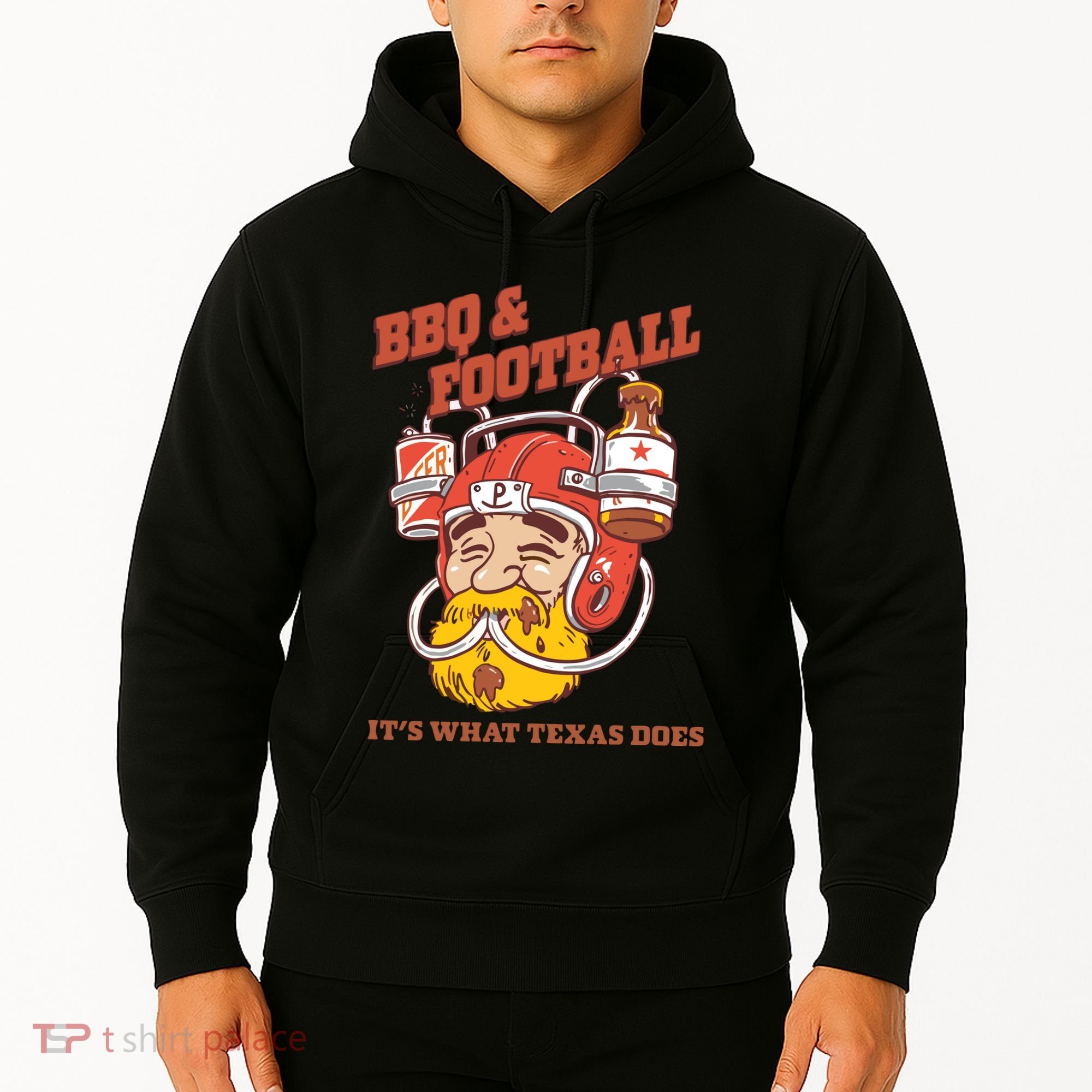 Bbq & Football ItS What Texas Does Hoodie