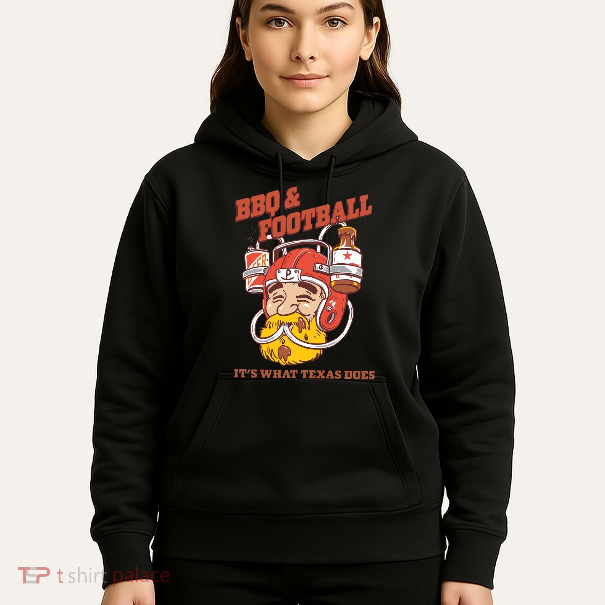 Bbq & Football ItS What Texas Does Hoodie